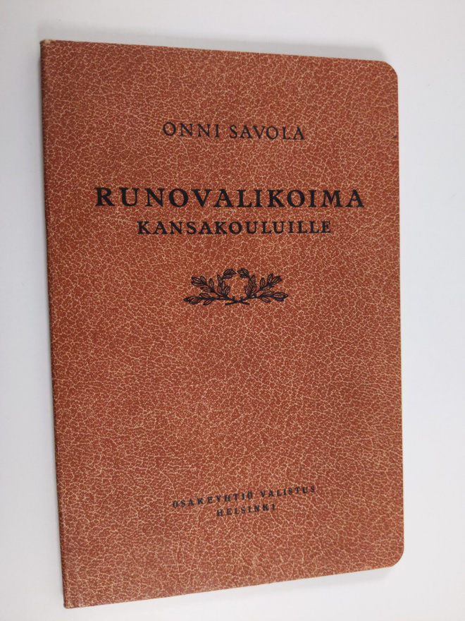 Onni Savola : Runovalikoima kansakouluille