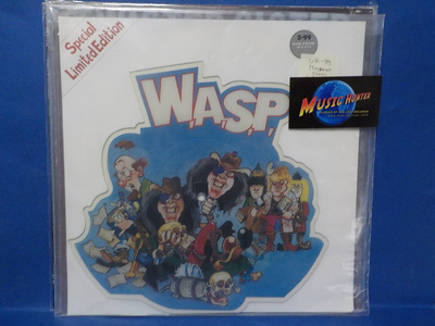 WASP - WAR CRY / LAKE OF FOOLS EX+/EX+ UK -89 LP