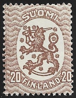 1924 M-17 Saarinen 20 p harmahtavanruskea ** LaPe 99 a A