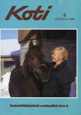 Koti n:o 4 1986 Helsinkiläistytöstä emännäksi. Pitäjänruoat.