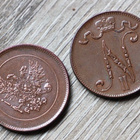 5 PENNIÄ pari v.1917  (eri taustoilla) - pikkukuva 3
