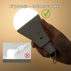 USB-C Ladattava LED-lamppu E27 – 7W, Kauko-ohjai - pikkukuva 5