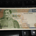 Colombia Kolumbia 500 Pesos 1977 VF- - pikkukuva 1