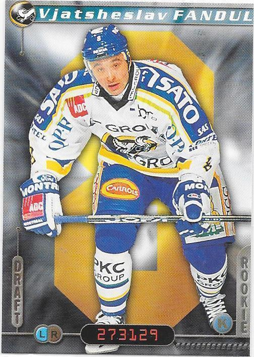 2000-01 CardSet #296 Vjatseslav Fandul Kärpät