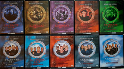 STARGATE SG-1, KOKO SARJA, KAUDET 1-10 DVD
