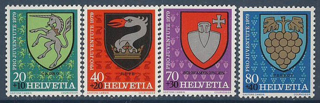 Sveitsi Mi 1165-8  ++