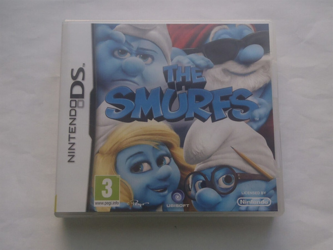 THE SMURFS - NINTENDO DS peli ( Hyvä kunto )