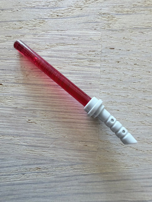 LEGO Star Wars valomiekka harmaa kaareva-punainen