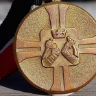 Karjala mitali. Leimalla. Siisti nauha. Pronssia. Halkaisija - pikkukuva 2