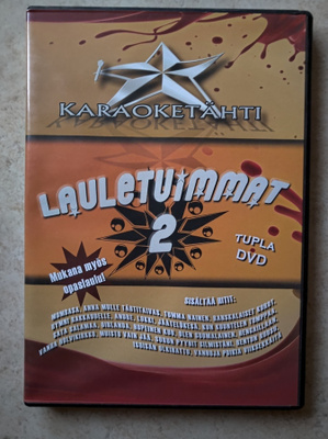 Karaoketähti - Lauletuimmat 2, 2 x DVD.