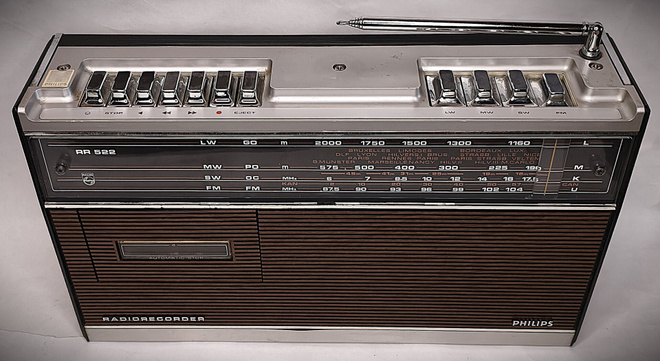 Vintage- Philips RR 522 -radionauhuri
