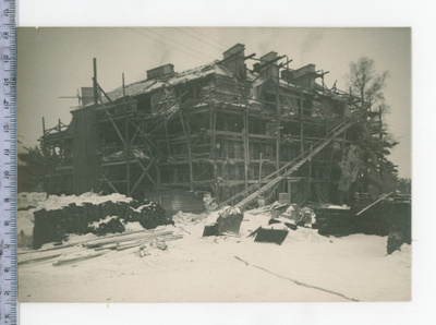 Helsinki Munkkiniemi solubetonirakennus 1925 kuva. A. Faltin
