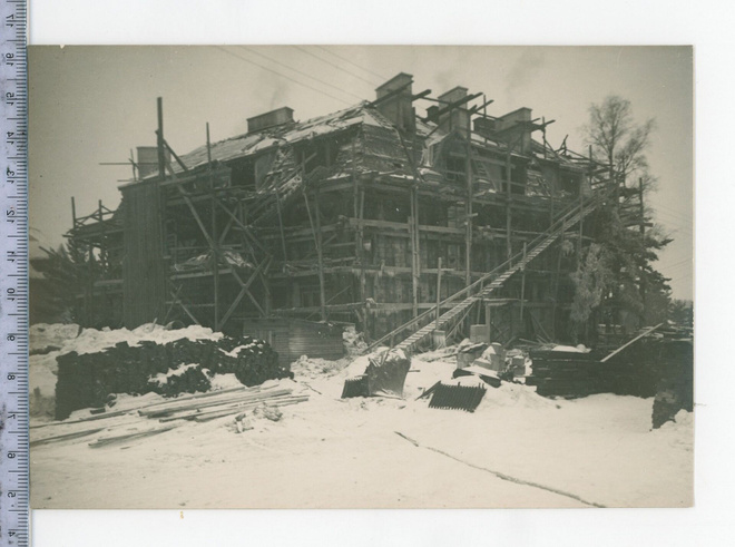 Helsinki Munkkiniemi solubetonirakennus 1925 kuva. A. Faltin