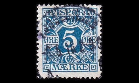 Tanska VM_2Y o Avisporto 5 öre (1914)