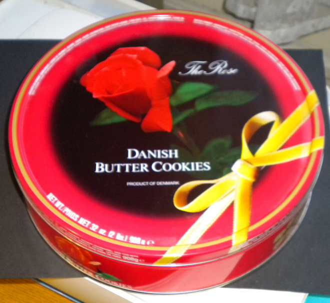 Pyöreä peltilaatikko - Tanska Butter Cookies