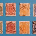 Vaakunamerkit v.1889-1895. Ylärivi v 1889/90. alarivi v1894. - pikkukuva 1