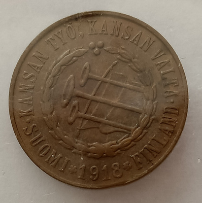 Suomi: 5 p, v. 1918. KV II. kl. 6