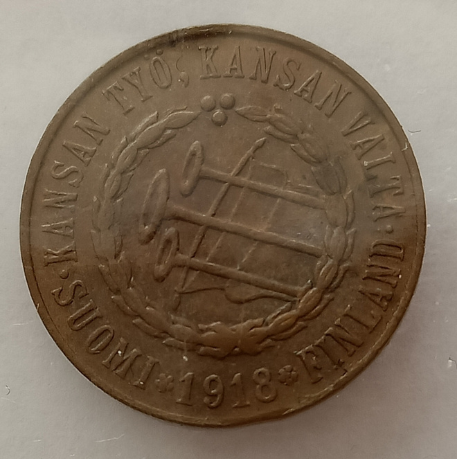 Suomi:  5 p, v. 1918. KV II. kl. 6