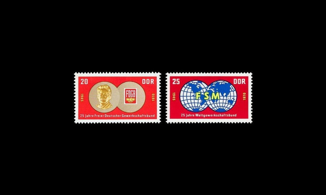 DDR 1577-8 ** Ammattiliitot 25v (1970)