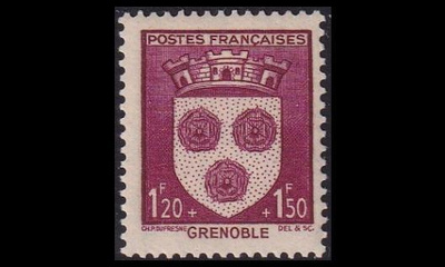 Ranska 568 ** Vaakuna 1.20Fr+1.50Fr (1942)