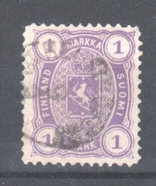 1882 1 mk leimapaino