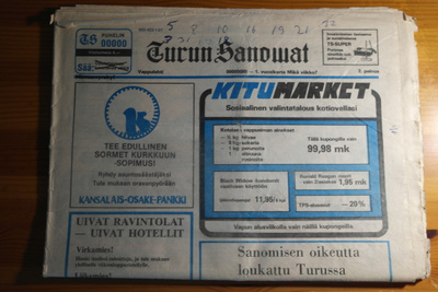 Turun Sanowat-Vappulehti 1981.