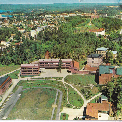 Jyväskylä. Ilmakuva, vaakuna. e265