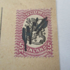 1928 Käsimitätöinti osoitekortilla Reposaaresta - pikkukuva 2