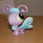 LITTLEST PET SHOP lila-minttu PERHONEN #478 + korut - pikkukuva 1