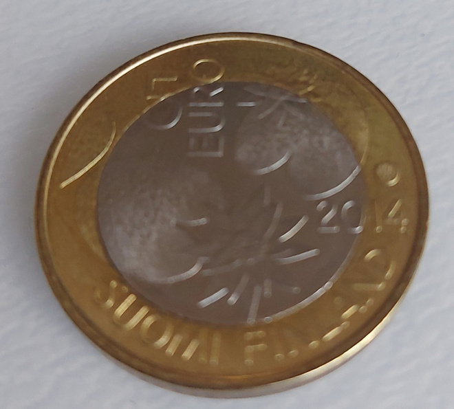SUOMI: 5€ 2014 Pohjolan luonto Vedet