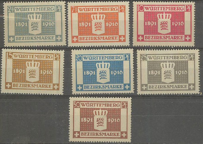 Wyrtemberg Mi 123-9 +