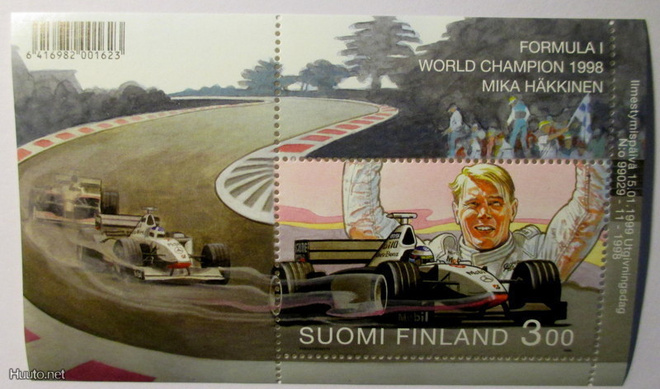 Formula 1 World Champion Mika Häkkinen postimerkki