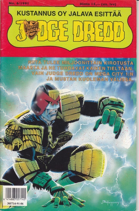 Judge Dredd 6/1991 Korttelihulluus osa 2 / Musta surma