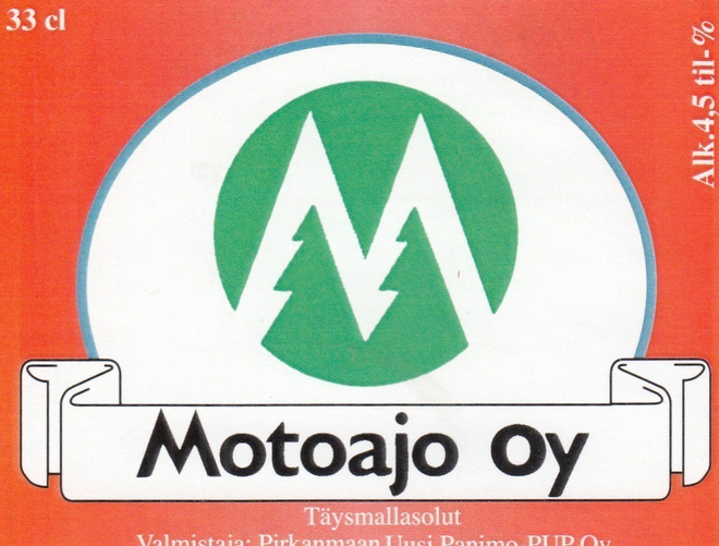 Olutetiketti  Motoajo Oy  c9