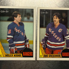 1987-88 O-Pee-Chee #76 Kelly Kisio & Ron Greschner - pikkukuva 1