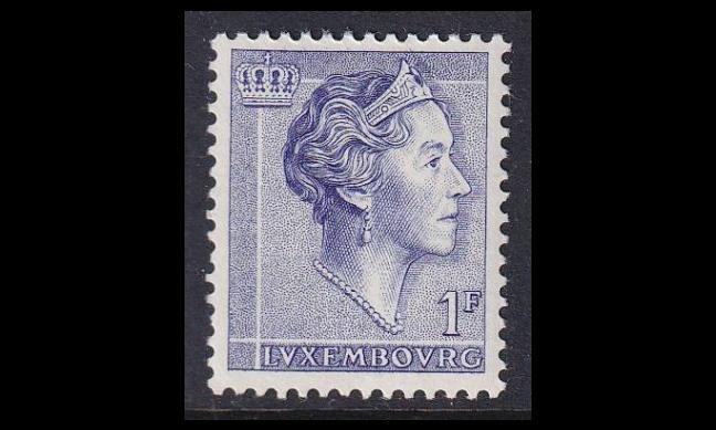 Luxemburg 625 ** Käyttösarja Charlotte 1 Fr (1960)