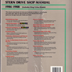 OMC Cobra Stern drive shop manual 1986-88 - pikkukuva 2