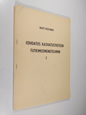 Matti Peltonen : Johdatus kasvatustieteen tutkimusmenetel...