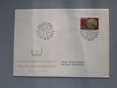 FDC Suomi 1966 Vakuutus