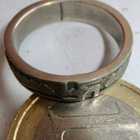 VANHA Sormus Korvaussormus 1940 Hakaristi koko n 16 mm - pikkukuva 1