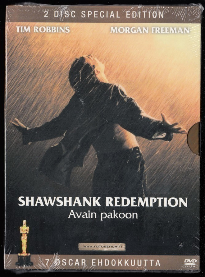Shawshank Redemption - Avain pakoon (2DVD) uusi ja muoveissa