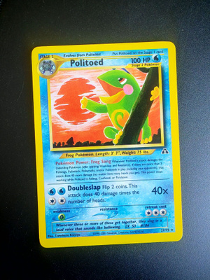 Pokemon kortti Politoed Neo Discovery rare