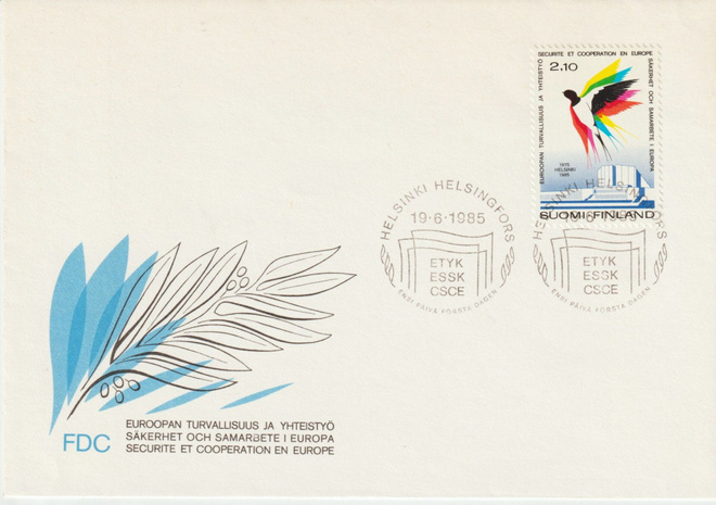 1985 Euroopan turvallisuus- ja yhteistyö  merkin FDC-kirje