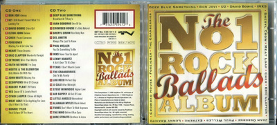 ROCK BALLADS ALBUM . KOKOELMA 2 CD-LEVYÄ . THE No 1 ROCK BAL