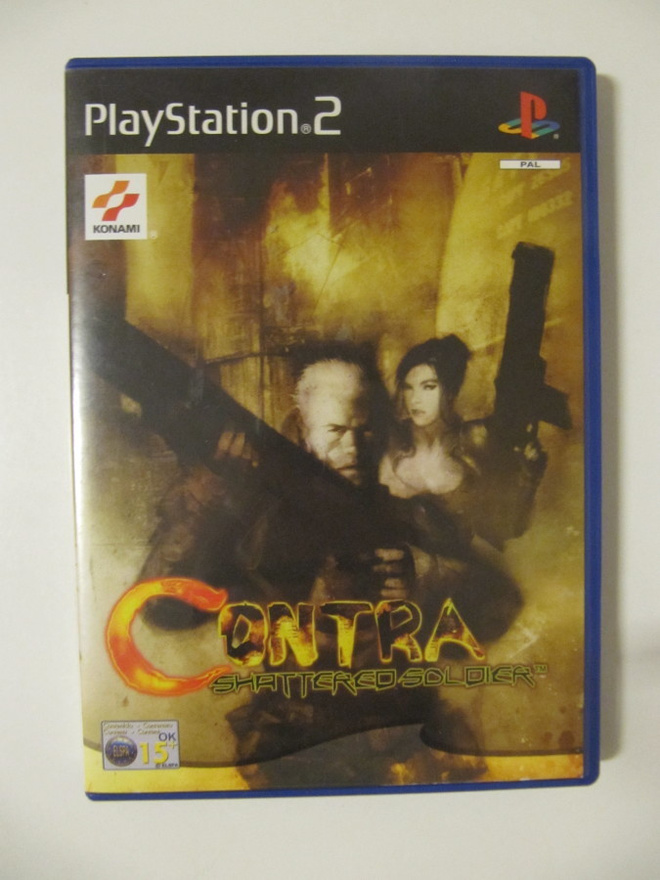 PS2-peli Contra - Shattered soldier