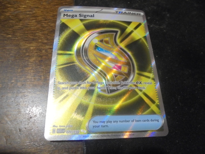 Pokemon keräilypelikortti Mega Signal Trainer