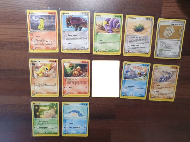 Pokemon EX Sandstorm kortteja Yksittäin myynnissä