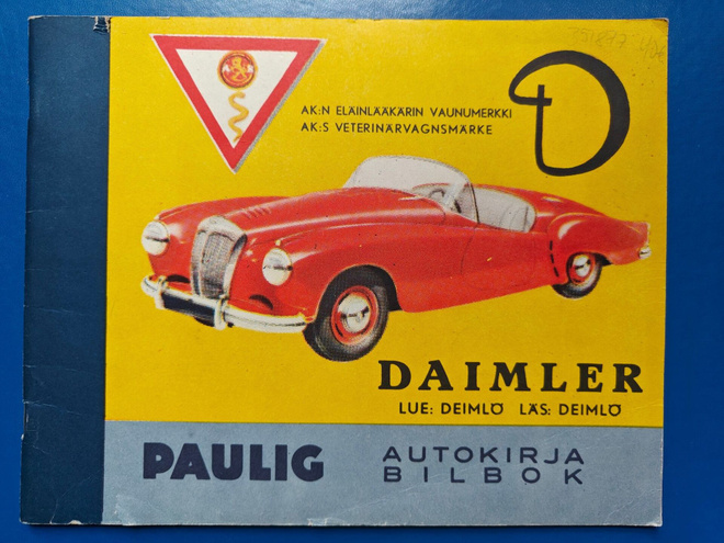 PAULIG AUTOKIRJA DAIMLER KANNELLA