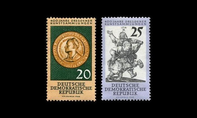 DDR 791-2 ** Dresdenin taidekokoelma 400v (1960)
