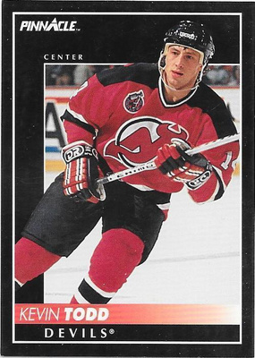 1992-93 Pinnacle #272 Kevin Todd New Jersey Devils